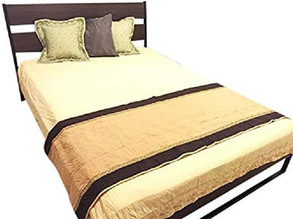  OctoRose Quilted Micro Suede Bed Runner Scarf Protector Slipcover Pad For Pets V2 (26x96, Brown)