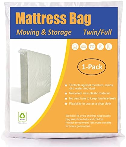  2 Pack Mattress Bag For Moving And Storage, Medium Weight, Fits Queen And King Size Mattress