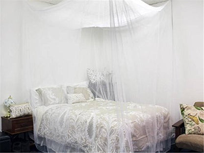 Yanglovele 4 Corner Post Bed Canopy Mosquito Net White Full Queen King Size Netting Bedding Large Size Small Hole