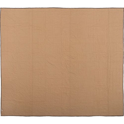  VHC Brands Black Check Star Queen Quilt 90Wx90L Country Rustic Primitive Design, Black And Tan