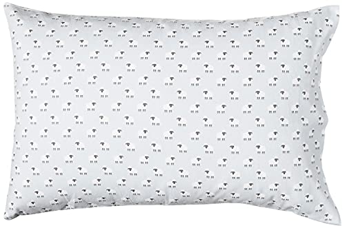  Flannel Sheet Set Cotton Soft Warm & Cozy Modern Chic With Elastic Deep Pockets, Queen, Sheep Light Blue