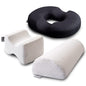 5 STARS UNITED Knee Pillow For Side Sleepers And Half Moon Bolster Semi-Roll Pillow And Donut Pillow Hemorrhoid Tailbone Cushion, Bundle