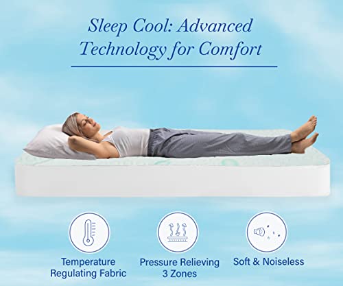  3-Zone Cooling King Mattress Pad, Quilted King Size Mattress Pad, Deep Pocket Fits 8-20 Inch Mattress