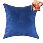  BodyRyzm QiPillow - Pain Relieving Ergonomic & Orthopedic Back Lumbar & Posture Support Sitting Cushion For Chair, Couch, Bed | Versatile, Firm & Adjustable Orthopedic Seat Throw Pillow (Navy)