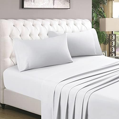  HOMEIDEAS 4 Piece Bed Sheets Set (Queen, Gold), 1800 Bedding Soft Brushed Microfiber Luxury Sheets, Deep Pockets, Easy Care, Wrinkle & Fade Free