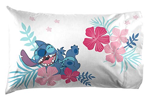 Jay Franco Disney Lilo & Stitch Paradise Dream Full Sheet Set - 4 Piece Set Super Soft And Cozy Kid’s Bedding - Fade Resistant Microfiber Sheets (Official Disney Product)
