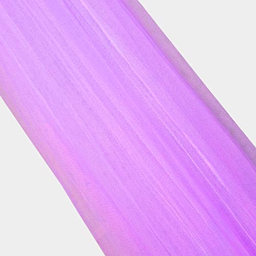  BCBYou Princess Bed Canopy Netting Mosquito Net Round Lace Dome Girl Play Tent Reading Nook Baby Kids Games House For Twin Full And Queen Size Beds Crib With Jumbo Swag Hook (Purple)