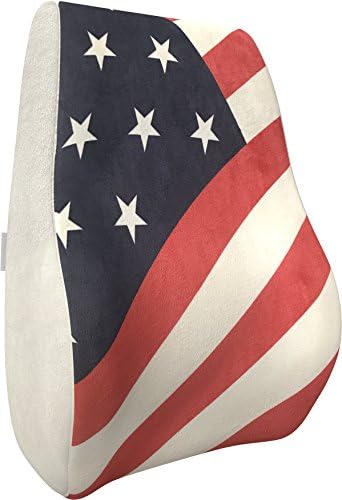  Bonmedico Back Support Pillow - Car Seat, Desk And Office Chair Cushion For Posture And Lumbar Support - Ergonomic, Memory Foam Lower Back Pillows - Black - Standard