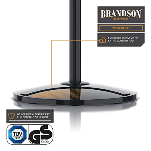  Brandson - Standventilator DC Silent Mit Fernbedienung + Display - Mobiler Lüfter - 24 Geschwindigkeiten - Oszillation 80° - Ventilator Sehr Leise