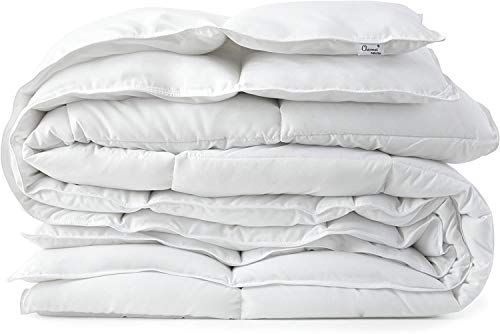  Chezmoi Collection All Season Down Alternative Comforter - Plush Microfiber Fill - Box Stitch Quilted - Duvet Insert With Corner Tabs (King, White)
