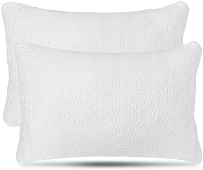  2 Pack King Size Bamboo Pillow, Memory Foam Pillows For Sleeping, Adjustable Bamboo Pillow Set For Back, Stomach, Side Sleeper - Washable And Removable Case King (Pack Of 2)