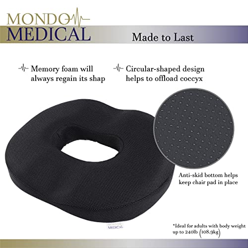  Mondo Medical Donut Pillow Butt Cushion For Tailbone Pain - Butt Donut Pillows Seat Cushion Orthopedic Design
