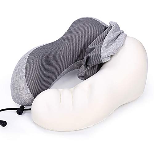  GOGOOD Comfortable Memory Foam Travel Pillow Travel Kit With Eye Mask & Earplugs (2)