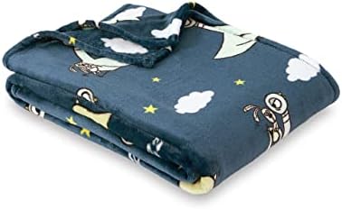  Berkshire Blanket & Mo Willems® VelvetLoft® Luxury Soft Cozy Cute Kids Throw Blanket,Gifts For Kids,Elephant & Piggie,50 In X 70 In(Official Mo Willems® Product)