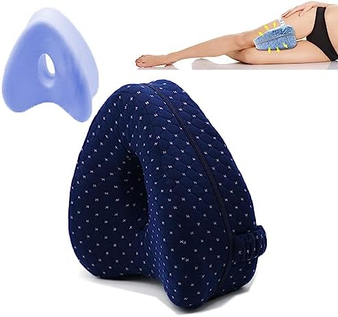  KCRPM SmoothSpine Alignment Pillow - Relieve Hip Pain & Sciatica (1pcs Navy Blue)