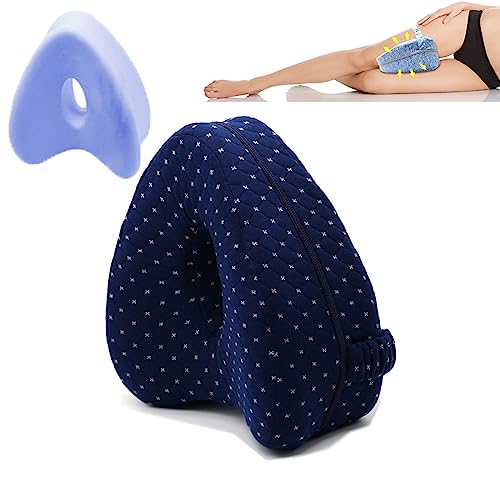  KCRPM SmoothSpine Alignment Pillow - Relieve Hip Pain & Sciatica (1pcs Navy Blue)