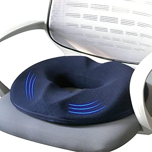  LittleJimmy Donut Pillow, Large Seat Cushion For Relief Tailbone Pain, Hemmoroid Treatment, Bed Sores, Prostate, Coccyx, Sciatica, Pregnancy, Postpartum, Ergonomic Design (Velour Cover For Male)