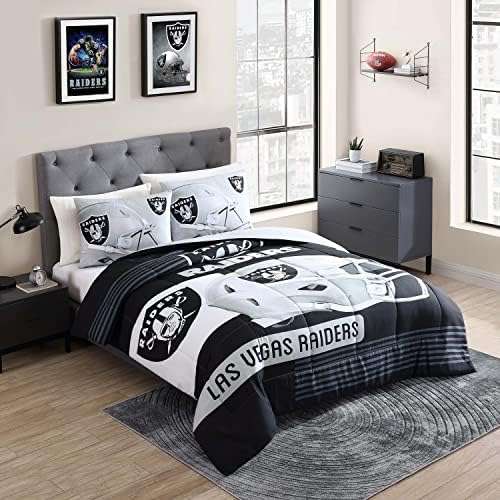  Sweet Home Collection NFL Bedding Comforter Set Officially Licensed Luxurious Down Alternative With Shams Team Print, Green Bay Packers, Twin/Twin XL