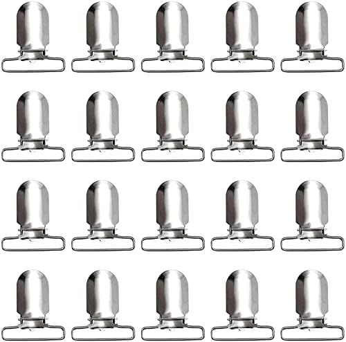  20 Pieces Men Suspender Clips Sheet Straps Holder Fasteners Clips Bed Sheet Clips Fasteners Clips