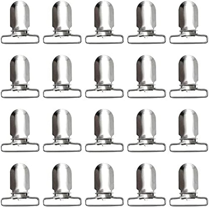  20 Pieces Men Suspender Clips Sheet Straps Holder Fasteners Clips Bed Sheet Clips Fasteners Clips