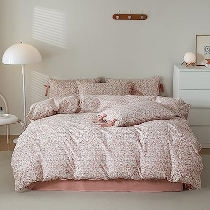  OTOB Green Jersey Duvet Cover Twin Comforter Cover Solid Aesthetic Bedding Set With 2 Pillowcases, 3pcs Jersey Knit Cotton Duvet Cover Set(Green,Twin)