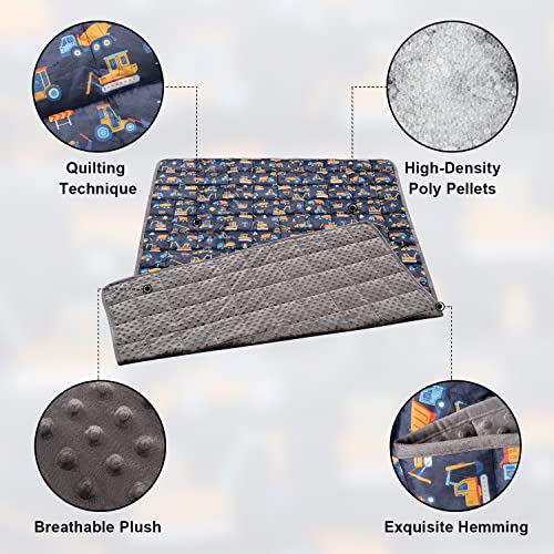  CHHKON Weighted Blanket For Kids And Teens Printed Weighted Blanket 7 Lbs (style8, 41''x60'' 7lb)
