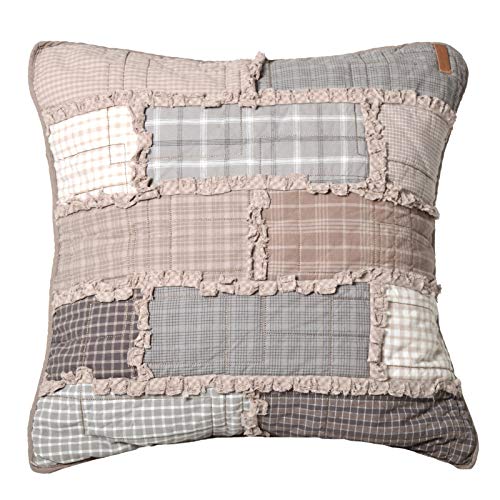  Throw Pillow - Smoky Cobblestone Contemporary Decorative Throw Pillow With Patchwork Pattern - Square