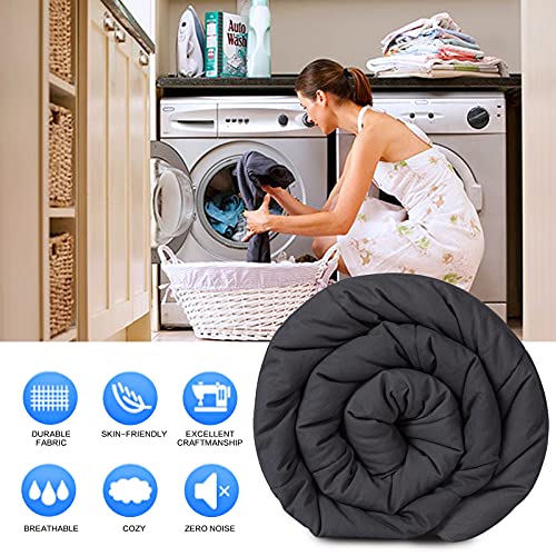  COOSLEEP HOME All Season California King Down Alternative Comforter With Corner Tabs-Soft Duvet Insert Quilted-Stand Alone- Winter Warm Machine Washable Fluffy(Dark Gray) 96x104 Inch