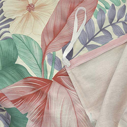 King Duvet Cover Set, 3pc Cotton Duvet Cover King Size 620 Thread Count, Soft King Cotton Duvet Cover, Colourful King Duvet Cover, Tropical Duvet Cover King Size, Wild Bloom