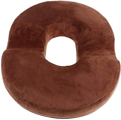  FRECI Donut Cushion Seat Cushion | Pain Relieve Pillow For Hemorrhoid, Pregnancy, Post Natal, Post Surgery, Sciatica - Coffee