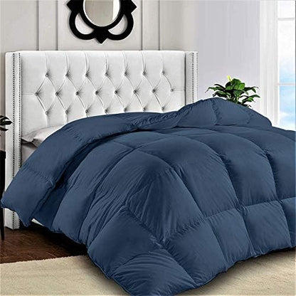  Lux Decor Collection King Comforter - Quilted Duvet Insert With Corner Tabs - Box Stitched Down Alternative Comforter - All Season Duvet Insert (King, Grey)