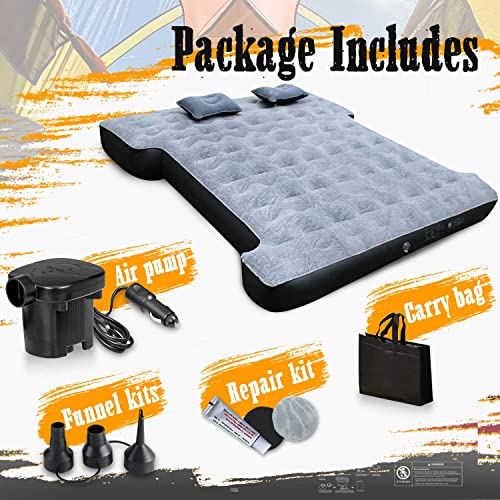  Inflatable Truck Bed Air Mattress For Full Size Short Truck Beds, 5.5-5.8ft, With Pump & Carry Bag. Perfect For Outdoor Adventures.