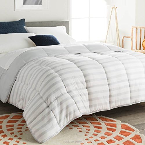  Comforter Duvet Insert Full White Down Alternative All Season Microfiber-Full Size - Box Stitched