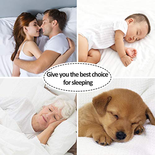  3 Inch Memory Foam Mattress Topper Queen Size, Cooling Relieving Mattress Pad For Bed With Bamboo Fiber Cover