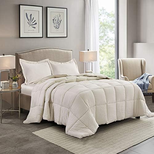  HIG 3pc Down Alternative Comforter Set - All Season Reversible Comforter With Two Shams - Quilted Duvet Insert With Corner Tabs - Box Stitched - Super Soft, Fluffy (Full/Queen, Pink)