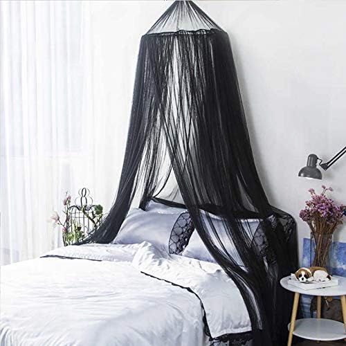  Mosquito Net For Bed, King Size Bed Canopy Hanging Curtain Netting, Princess Round Hoop Sheer Bed Canopy For All Kids Baby Cribs And Adult Beds Fit Twin, Full, Queen -White