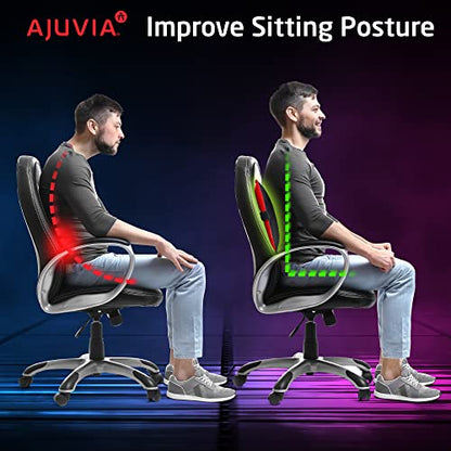  AJUVIA Back Vitalizer - Car Lumbar Support For Driving Seat - Car Pillow For Driving Seat - Lumbar Support For Office Chair Back Support Lumbar Cushion - Back Support For Car Seat Driver