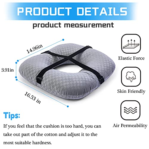  Donut Pillow For Tailbone Pain Relief Cushion, Bed Sore Cushions For Butt, Donut Pillow For Postpartum, Pregnancy, Hemorrhoids, Sciatica Pain, Donut Cushion Suitable For Office, Car, Bed And Sofa