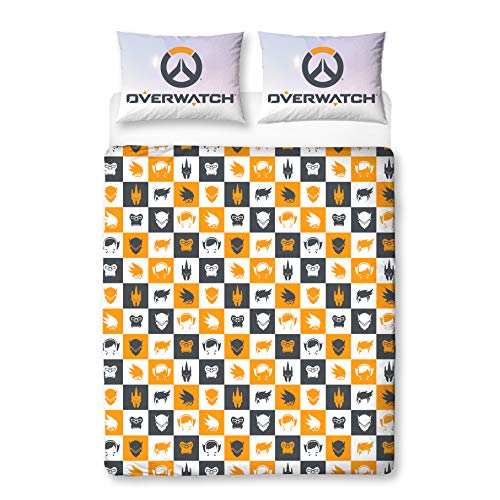  Character World Overwatch Grid Double Duvet Cover Set