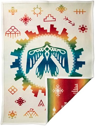 Pendleton Unisex Jacquard Muchacho Kids Blanket, Sunrise Eagle, One Size