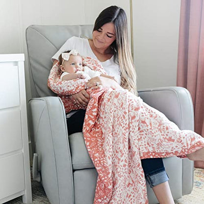  SARANONI Soft 4-Layer Bamboo Muslin Quilt Toddler Blanket, 47" X 47" Bamboo + Cotton Blanket (by Hope Wild Wood)
