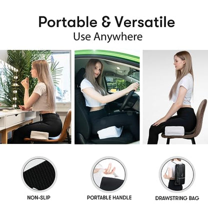  BBL Pillow After Surgery For Butt - Ultra Comfort, Max Support, Luxury Recovery Pillow - Soft Memory Foam Booty Sitting Pillow For Driving