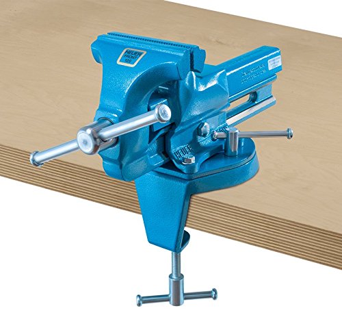  Heuer 119103 Turntable + Table Clamp (Swivel Clamp 2 In 1 Flexible Attachment Weight 1 Kg Table Thickness Vice 10-60 Mm / 100 Mm