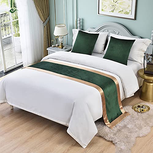  QFWMCW Hotel Bedding Bed Scarf Velvet Bed Runners & Scarves Bed Decorations Solid Color Bed Runners For Queen Size Bed Bed Runner Rugs Bedspread King Size Bed End Of Bed Blanket Decoration