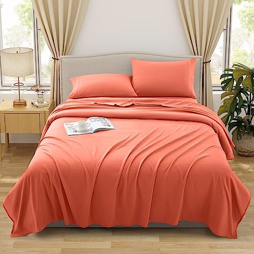  Vonty 4 Piece Queen Sheet Set - Luxury Brushed Microfiber Sheets, Sage Green Bed Sheets Set - 1200 Thread Count Sheets - Cooling And Wrinkle Resistant Bedding Sheets & Pillowcases With Deep Pocket