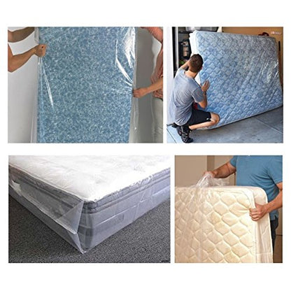  Mattress Storage Bag Mattress Disposal Bag Full/Twin Size 54-Inch By 87-Inch Clear