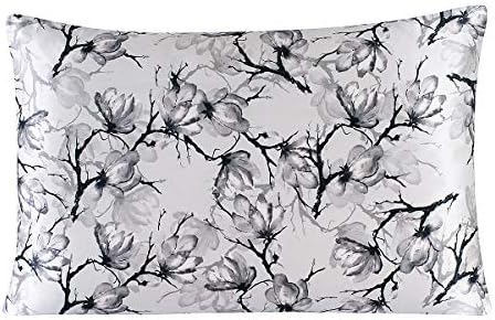 100% Pure Mulberry Silk Pillowcase With Zipper For Skin&Hair Care Both Sides Soft Breathable (Pattern02, Standard)