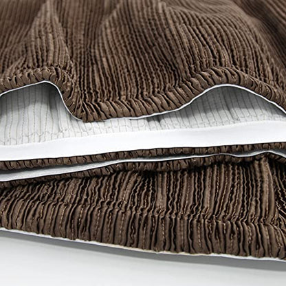  Box Spring Cover- Wrap Around Elastic, Vertical Stripe Pattern Bed Skirt Alternative,Replacing Bed Skirt For Hotel And Home- Polyester Filling,King （76＂×80＂,15’’Drop Length.