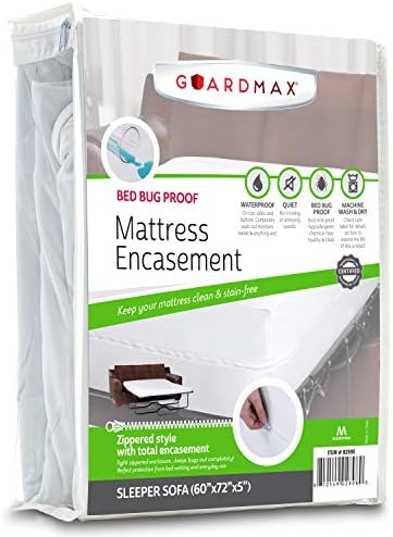  Queen Mattress Protector Cover Zippered | 100% Waterproof Bed Bug Encasement | Soft, Hypoallergenic And Breathable | Queen Size (60"x80")