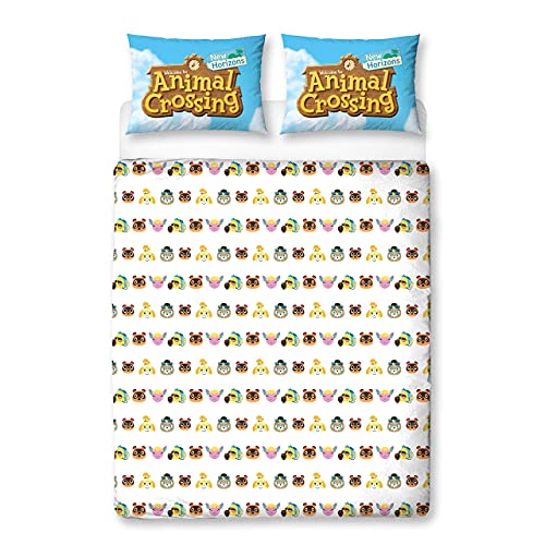  Official Double Duvet Cover | Reversible Two Sided Beach Design | Polycotton Fun Bedding With Matching Pillow Case, Multi Coloured, 200 X 135cm (Double Duvet)